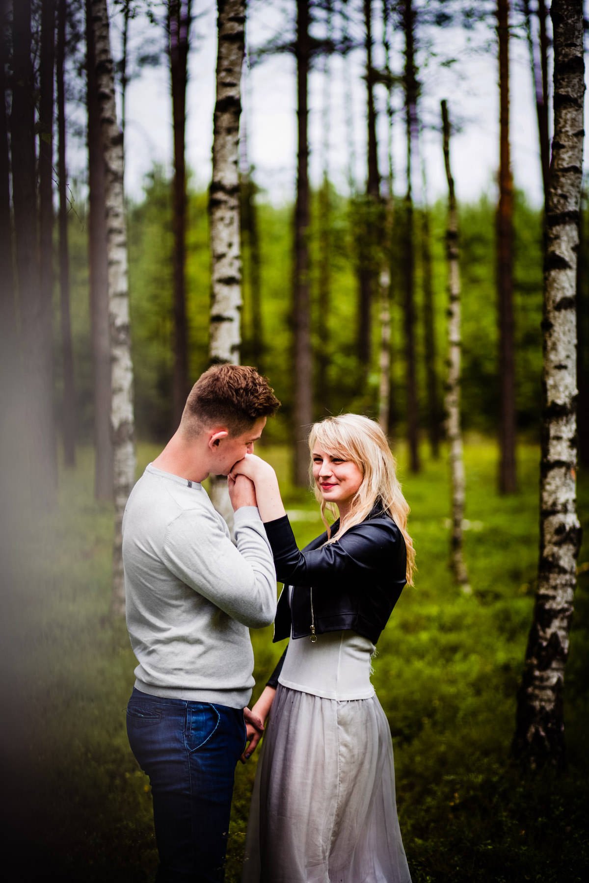 Sesja narzeczeńska w lesie Fotograf Szczecin