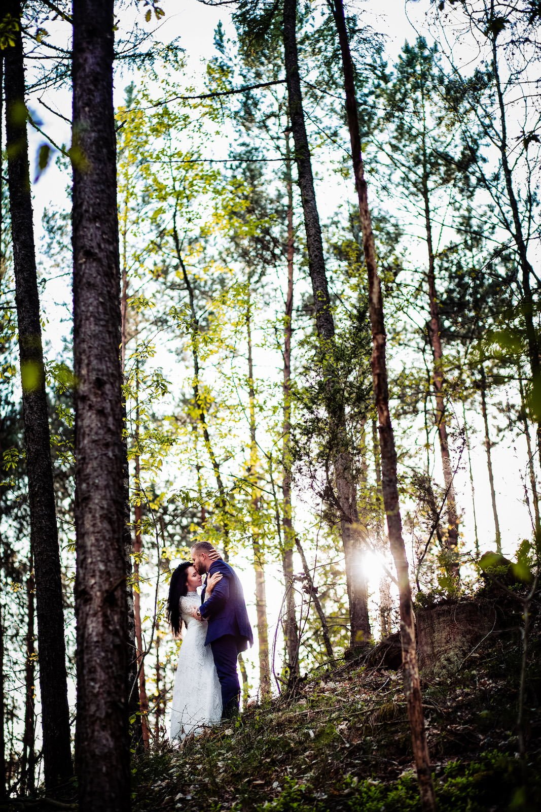 Plener ślubny w lesie Fotograf Ślubny Szczecin