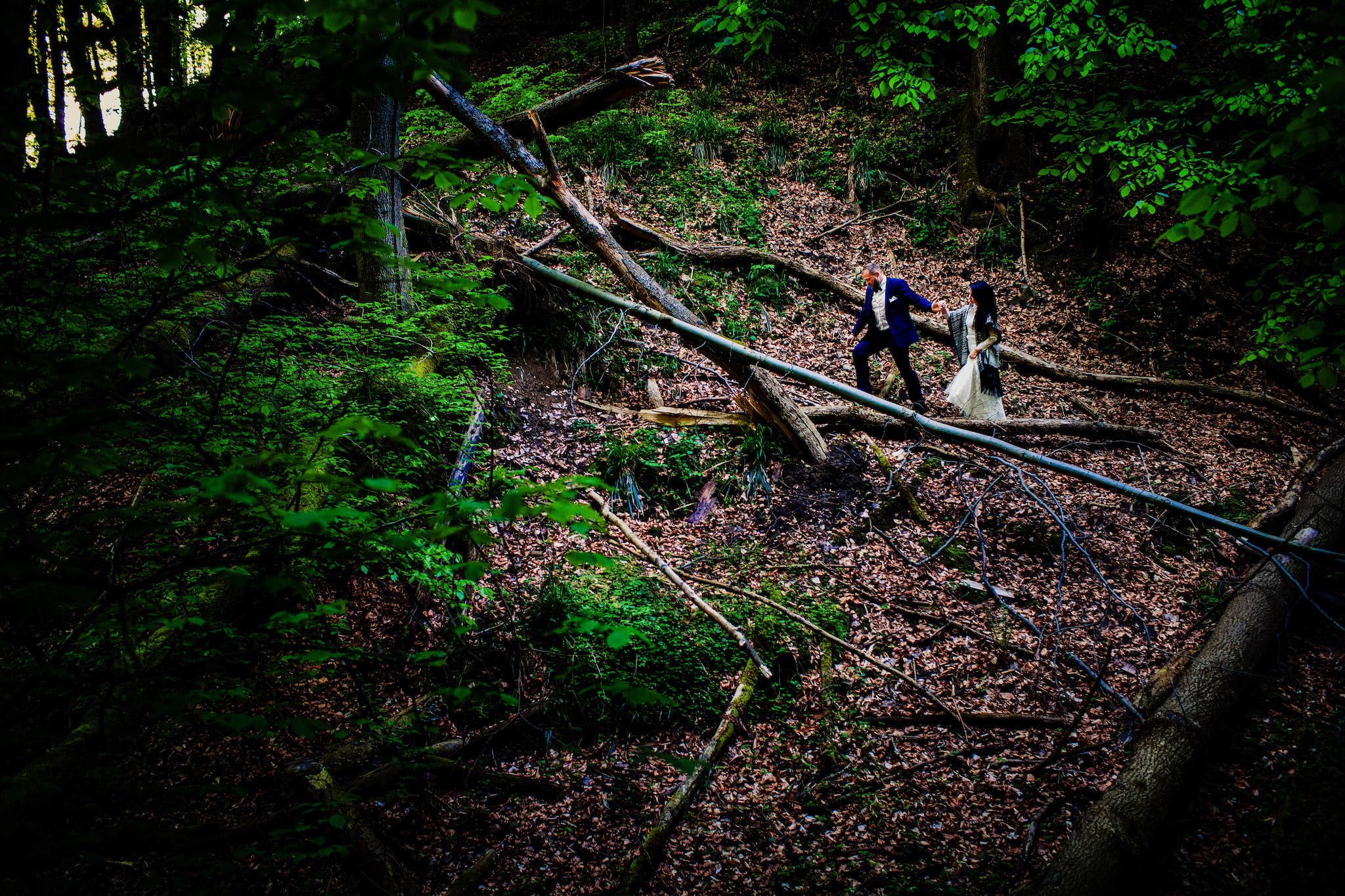 Plener ślubny w lesie Fotograf Ślubny Szczecin