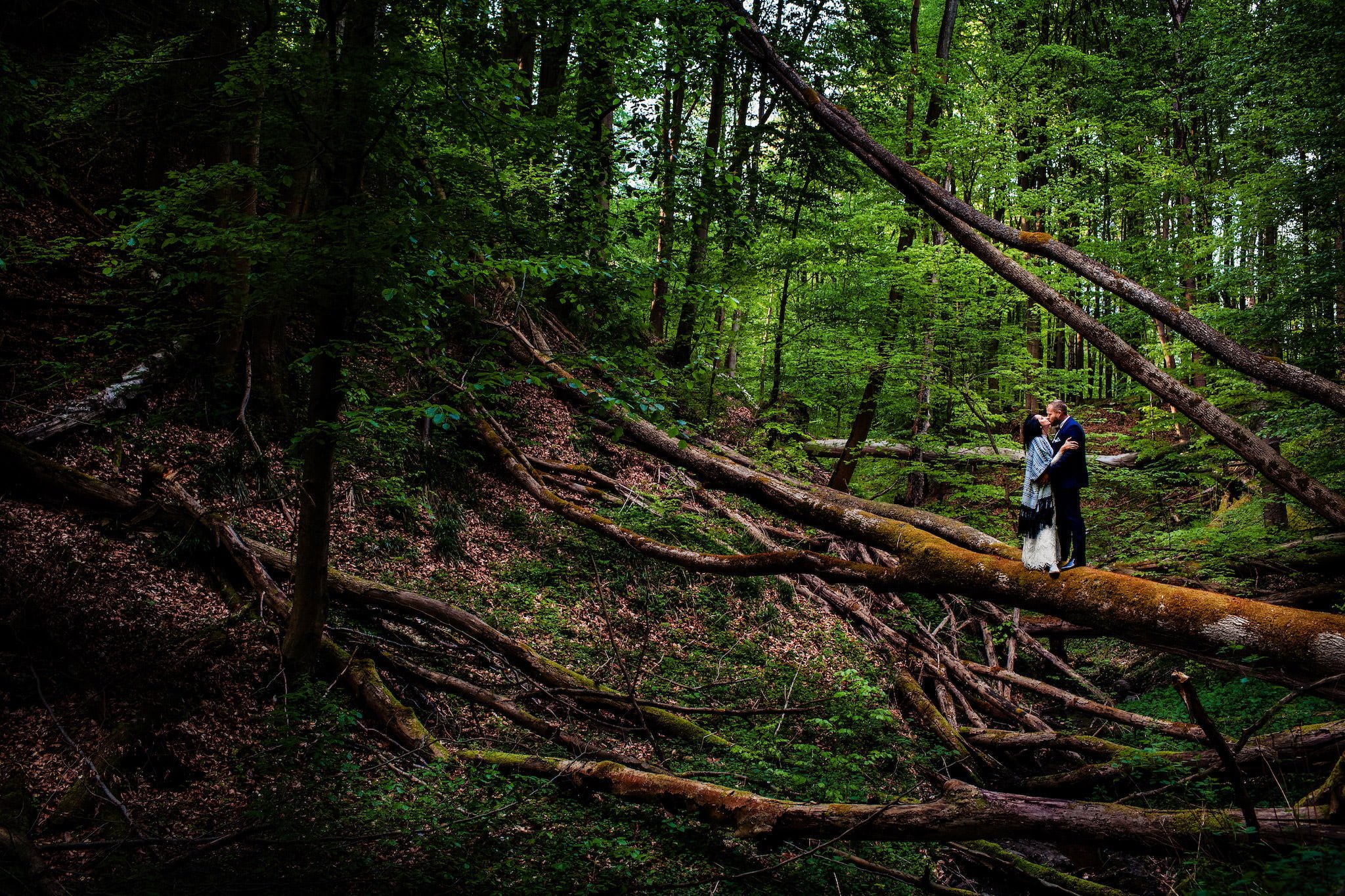 Plener ślubny w lesie Fotograf Ślubny Szczecin